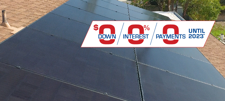 Lower rates with solar panels