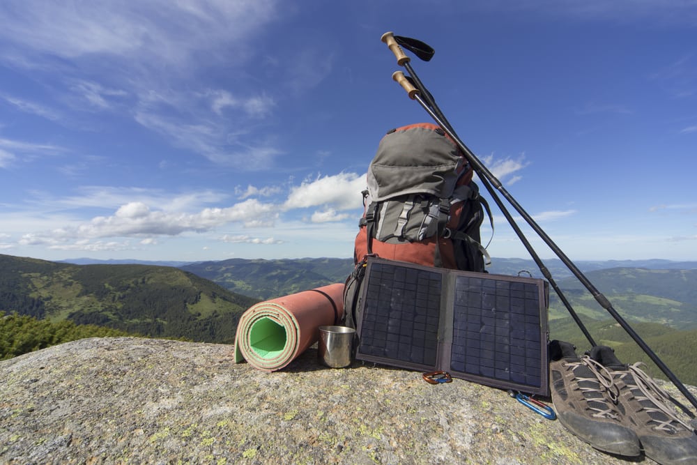 Portal solar panel helps power hiking gadgets no matter where you are.