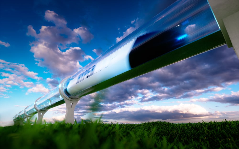 The SpaceX Hyperloop concept would use alternative, sustainable energy to transport the masses