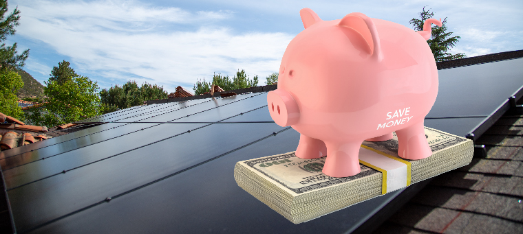 Save money with solar panels installed on the roof of your single family home.