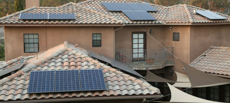 Solar Panels Installed onto a home.