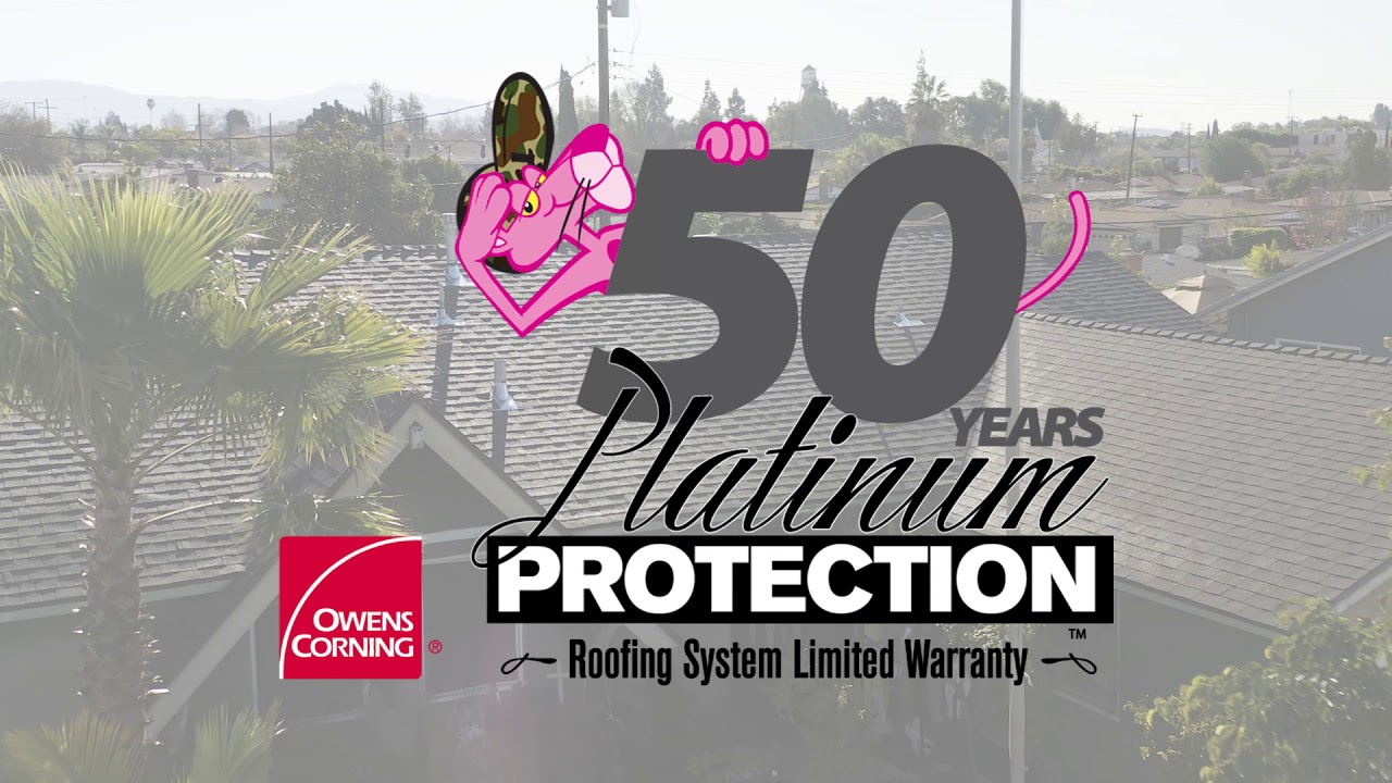 50 Year protection for your roof with owens corning