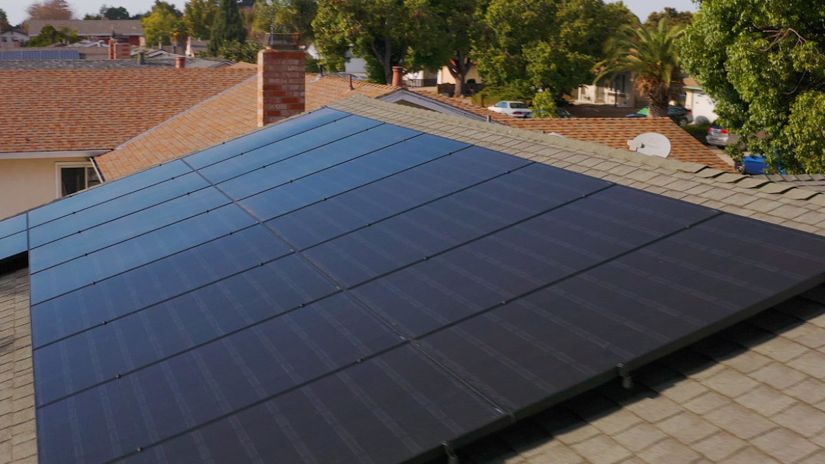 residential solar panels complete project