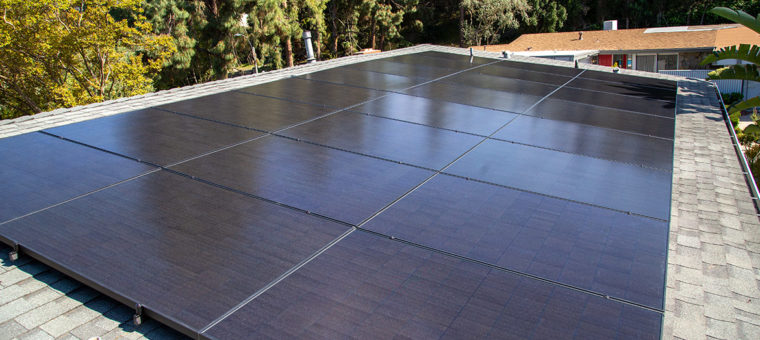 Solar Panels on Roof in Los Angeles