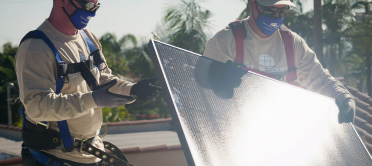 Semper Solaris Team Setting Solar Panels